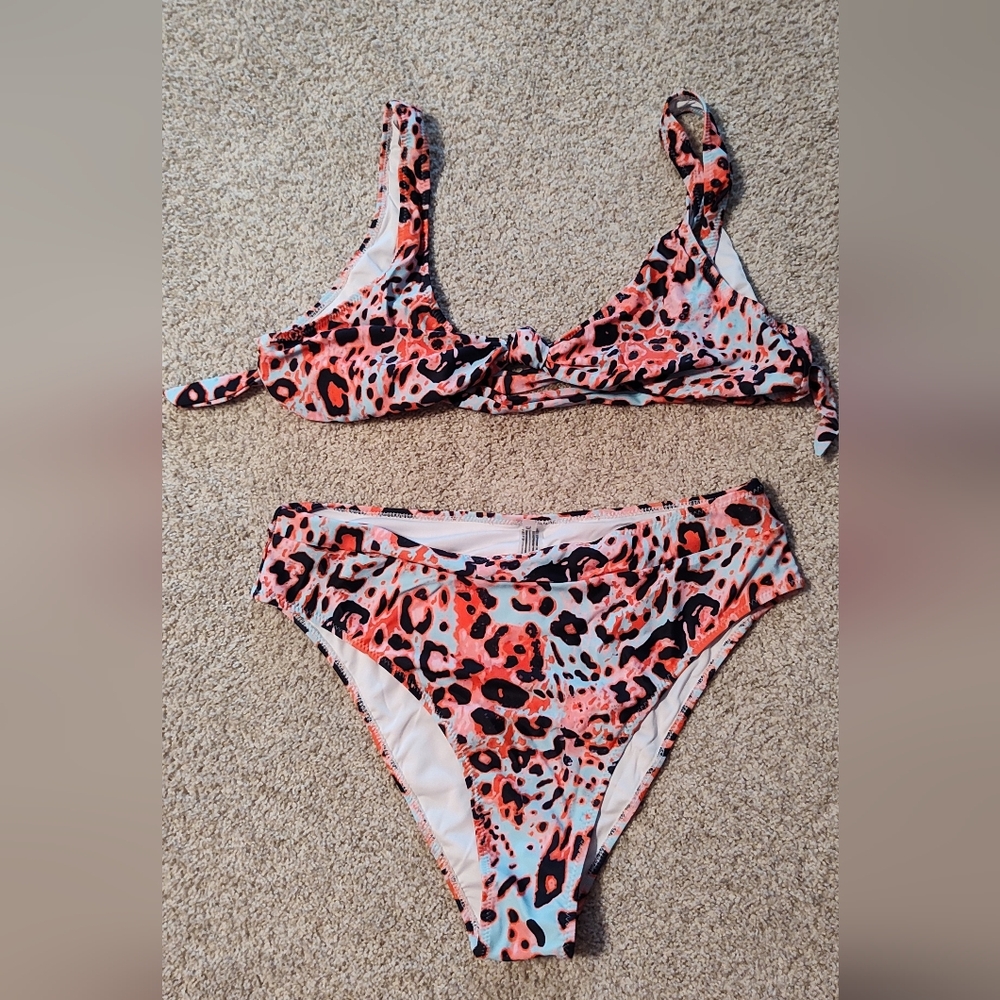 Leopard Print Bikini Set